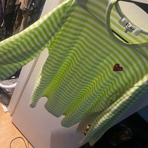 Cdg Play longsleeve tee
